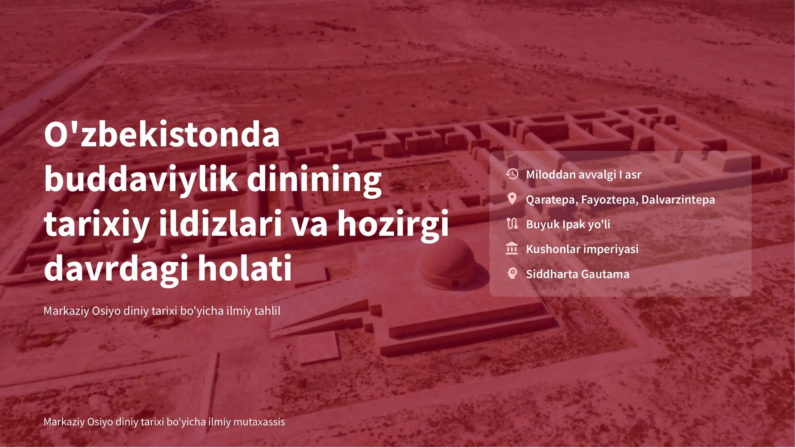 Oʻzbekistonda buddaviylik dinining shakllanishi