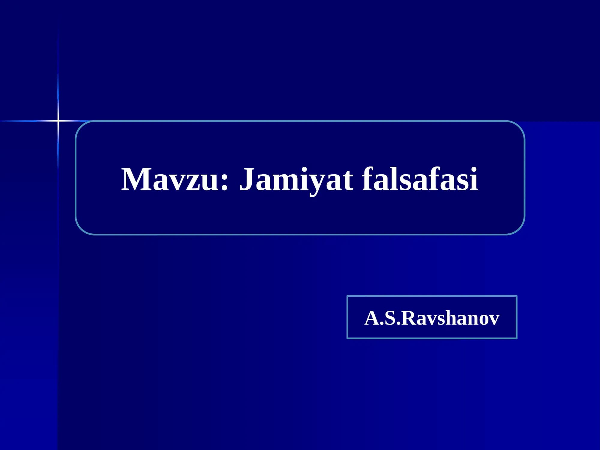 Jamiyat falsafasi