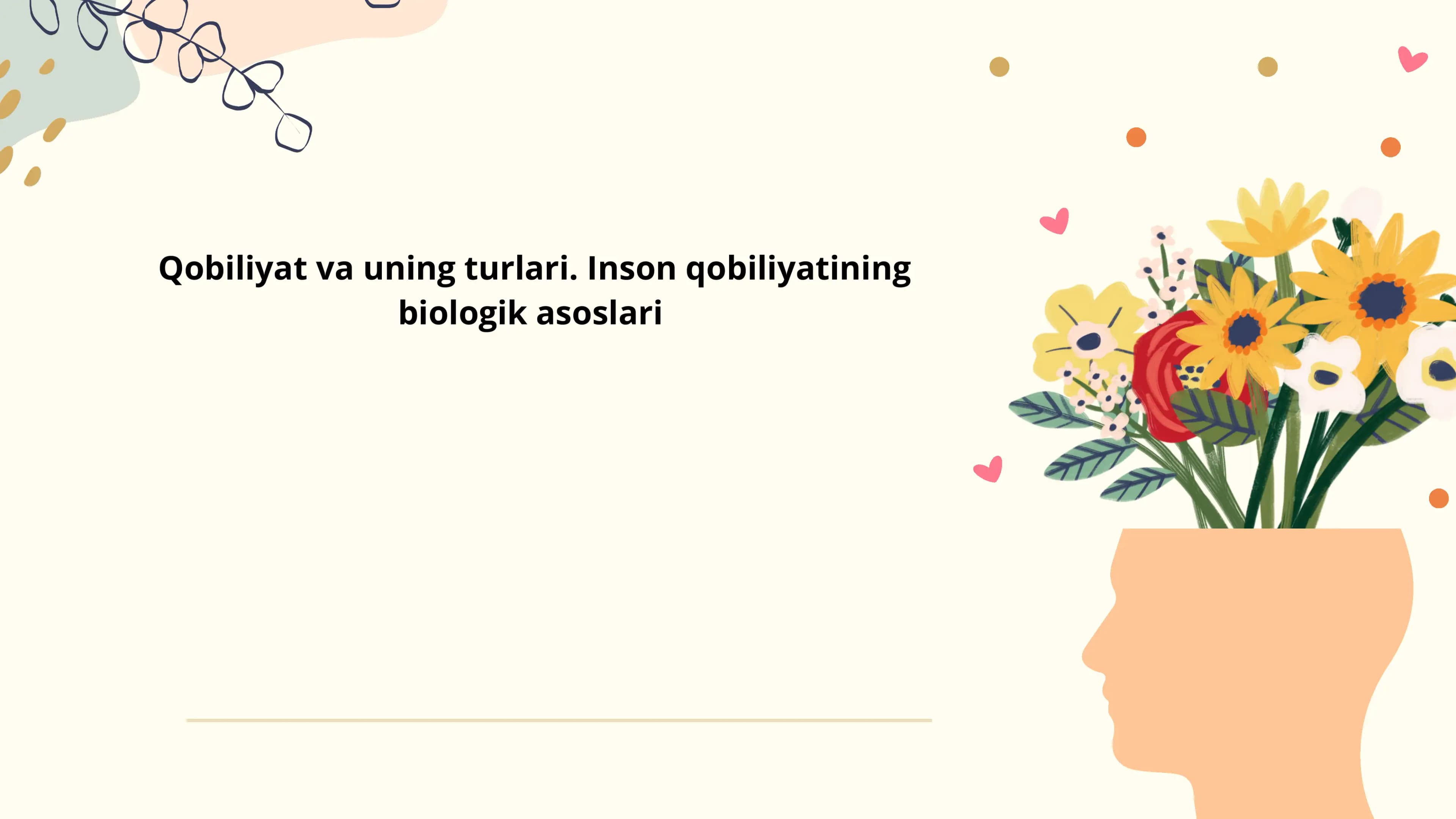 Qobiliyat va uning turlari