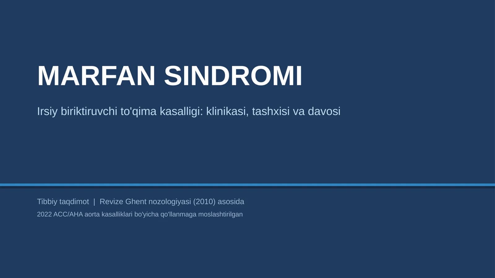 MARFAN SINDROMI