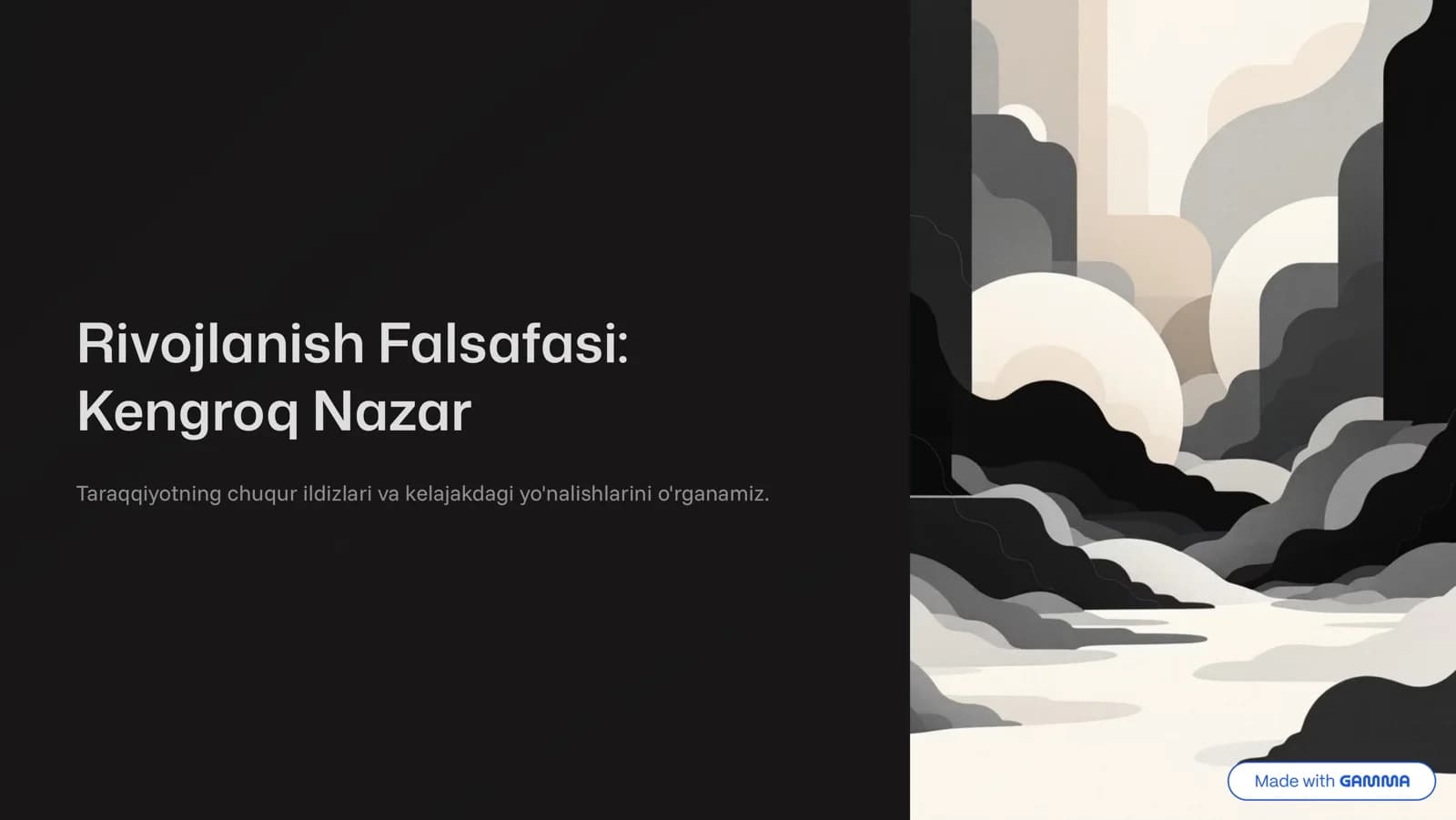 Rivojlanish Falsafasi
