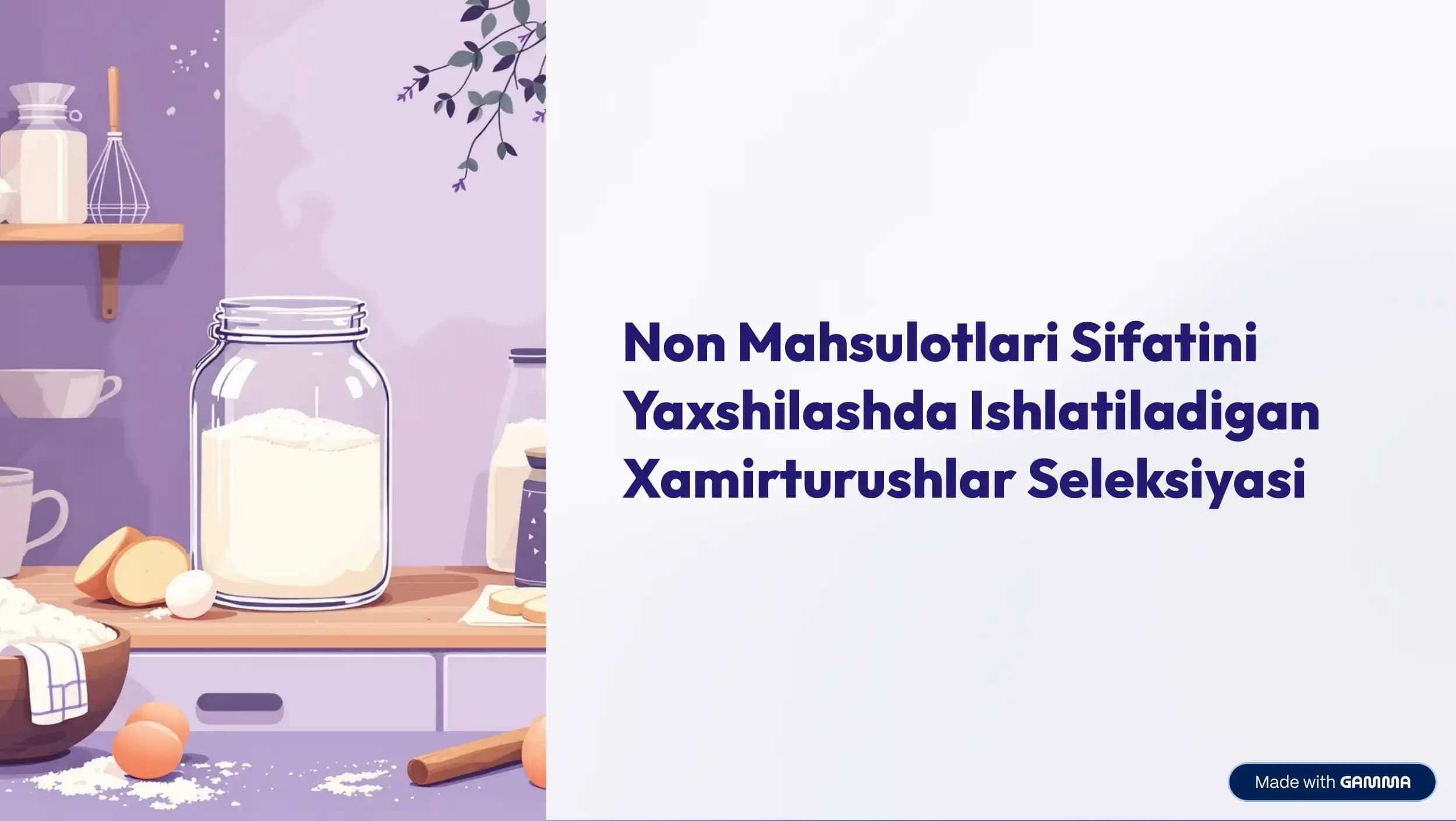 Xamirturush Non Mahsulotlari