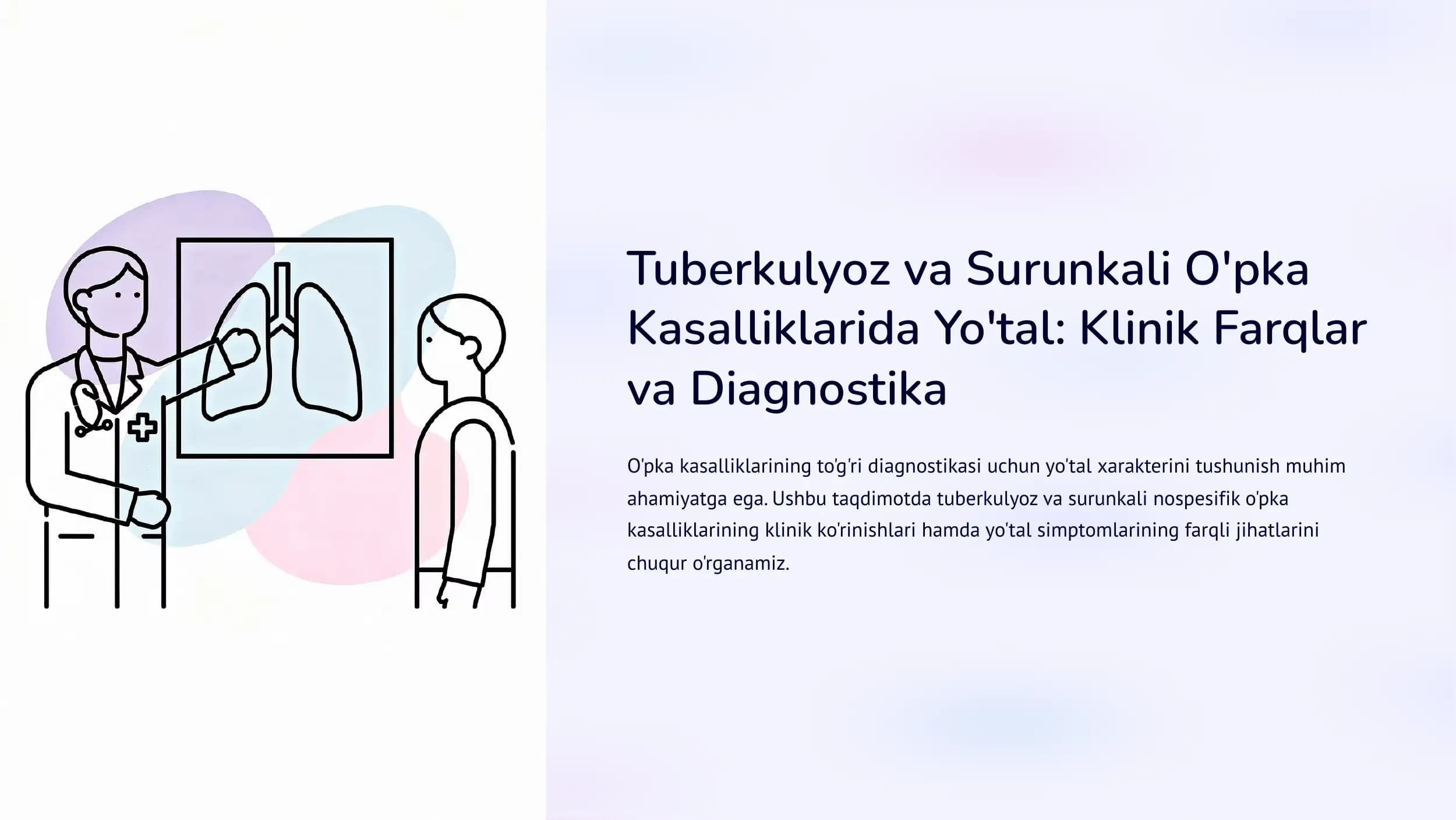 Tuberkulyoz va Surunkali O'pka