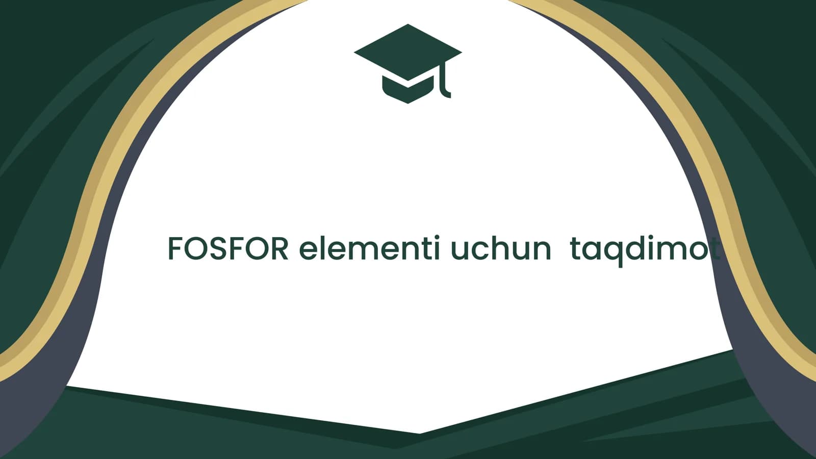 Fosfor elementi uchun taqdimot