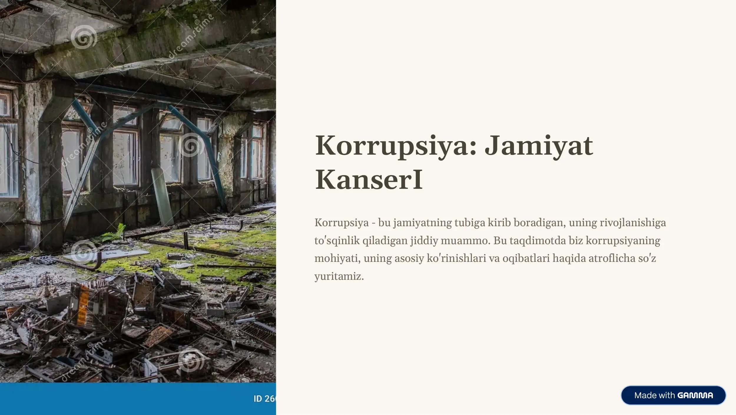 Korrupsiya: Jamiyat Kanseri
