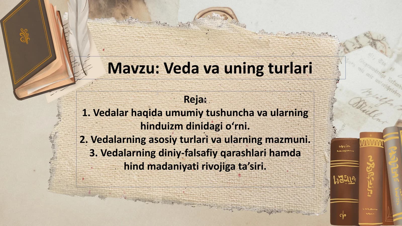 Vedalar va uning turlari