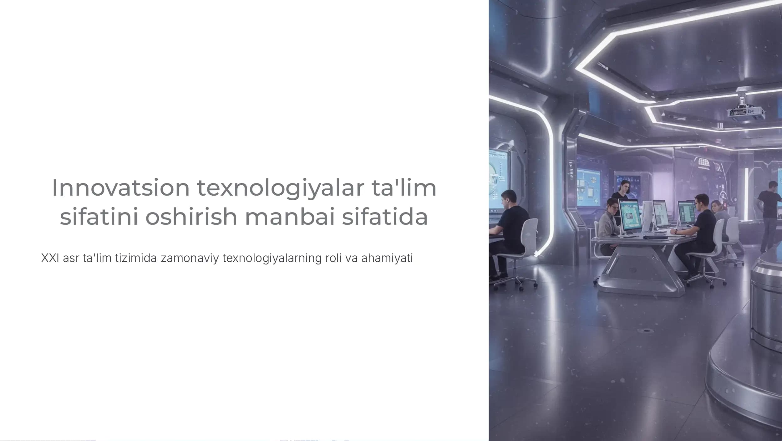 Innovatsion texnologiyalar ta'lim