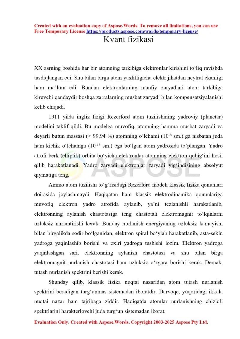 Kvant fizikasi