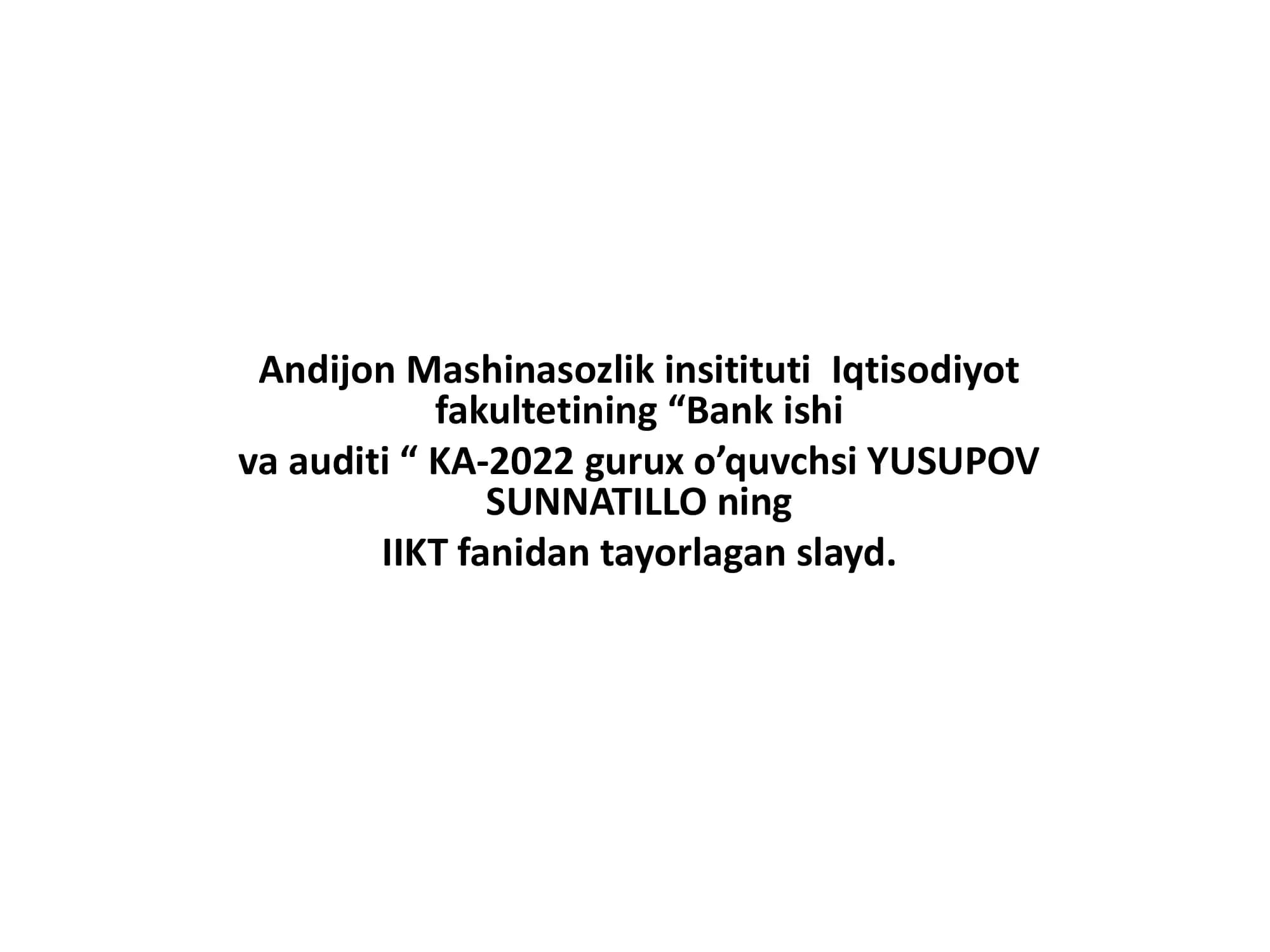 Bulutli va blokcheyn texnalogiyalari
