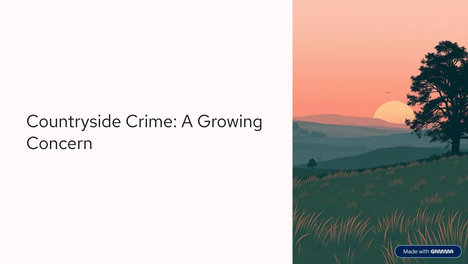 Countryside Crime: A Growing Concern