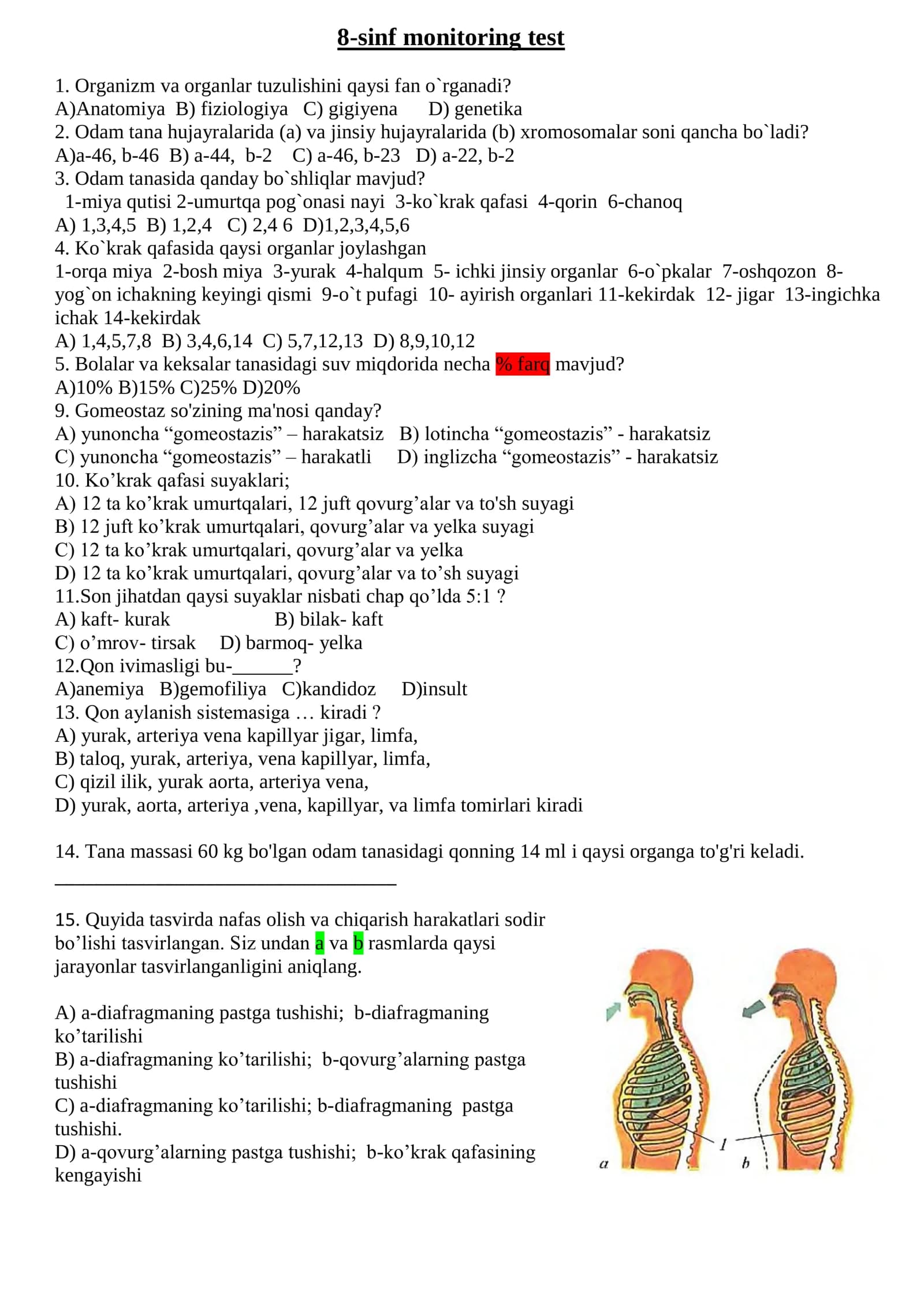 8-sinf monitoring test
