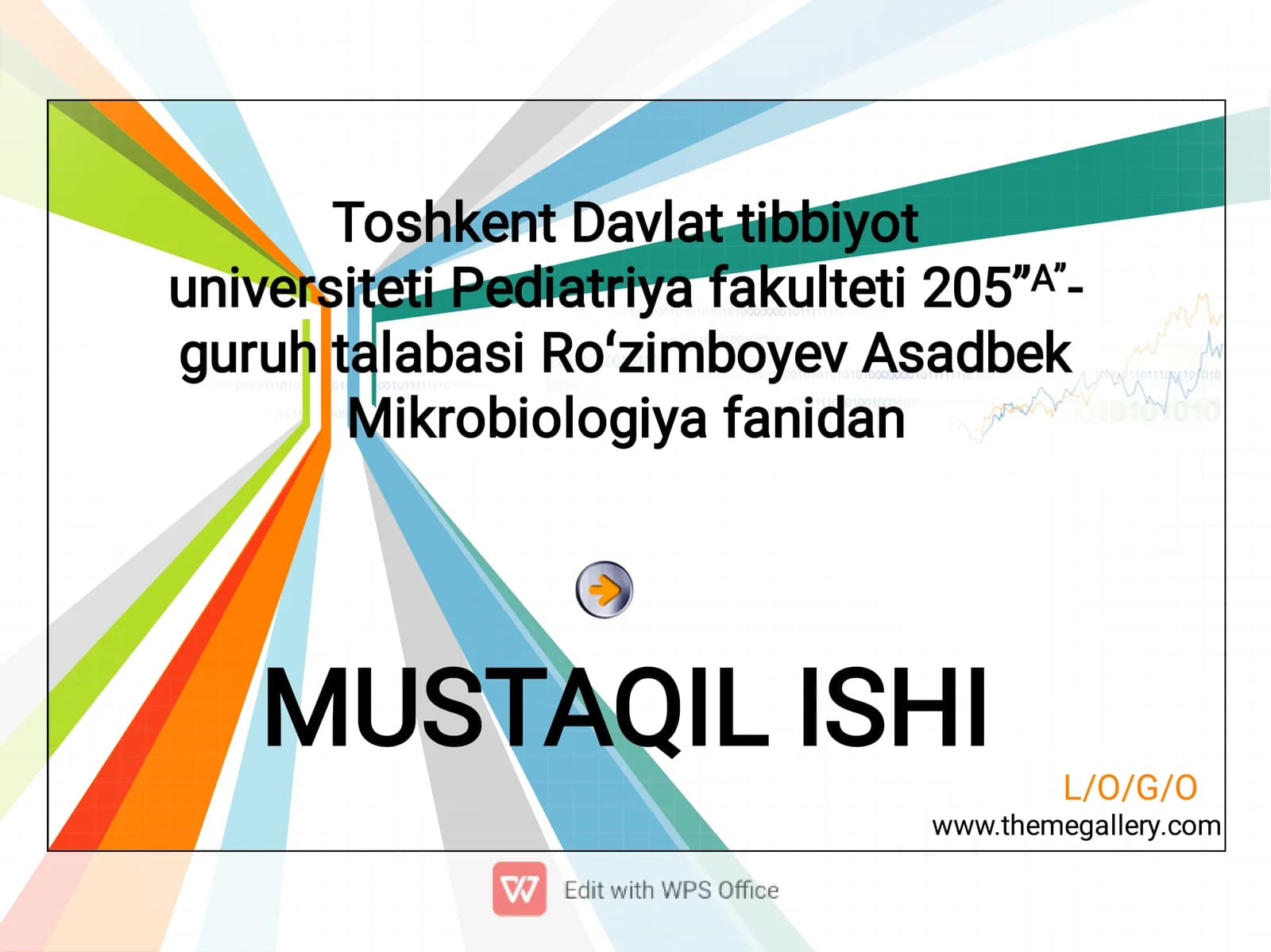 Mikroorganizmlarga tashki muxit omillarining ta’siri va uni o‘rganish