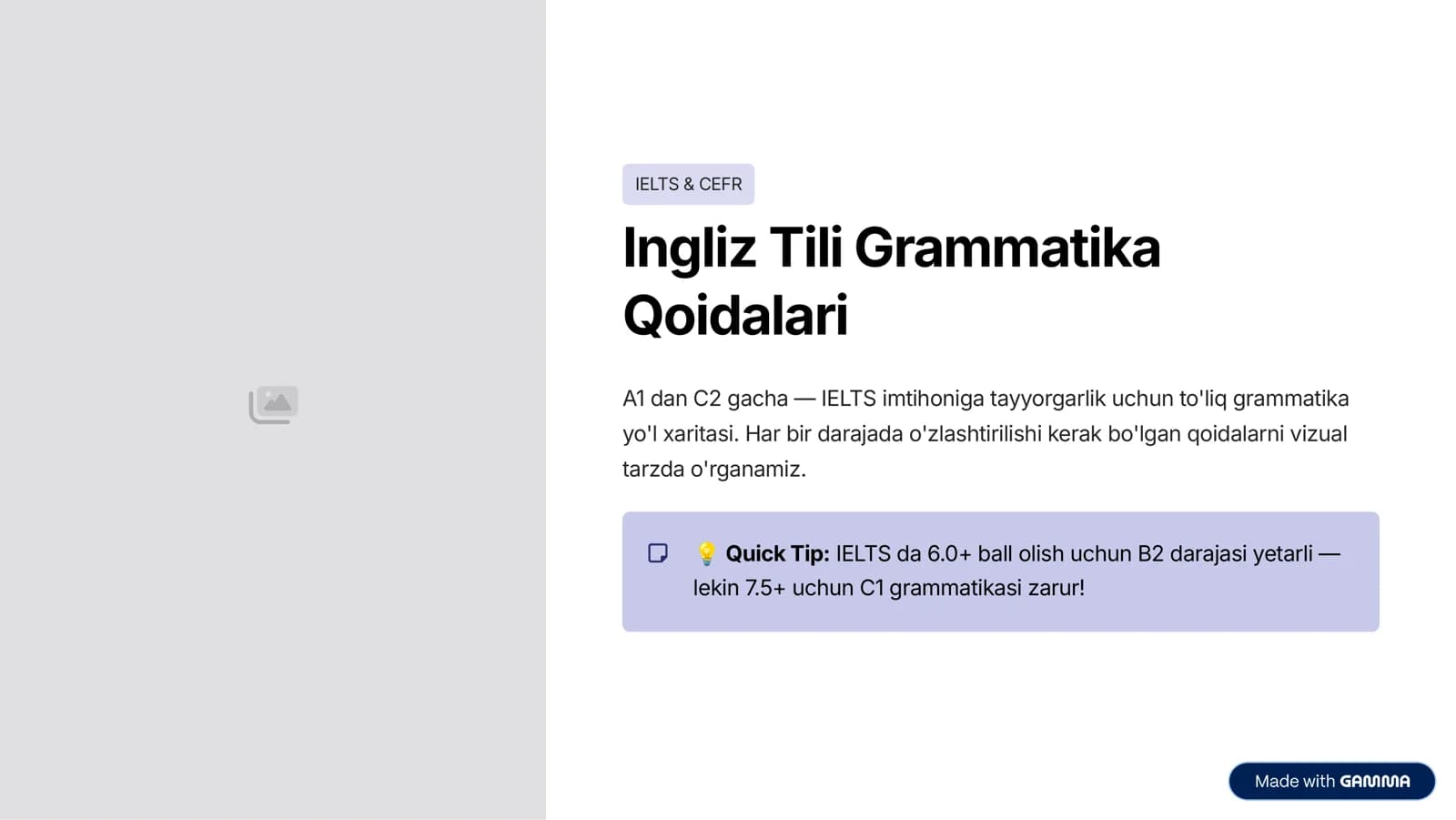 Ingliz Tili Grammatika Qoidalari