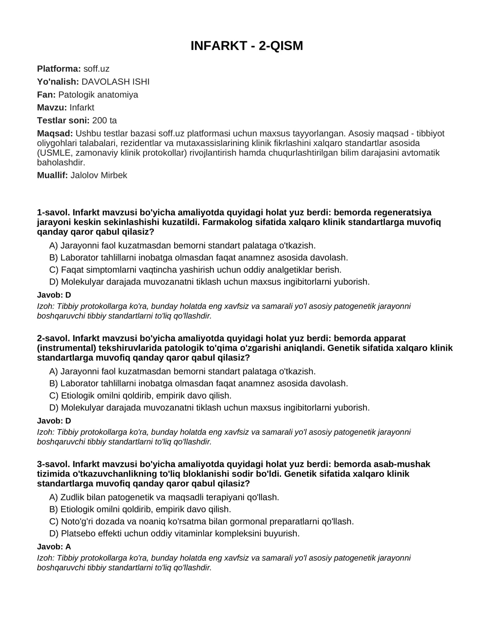 INFARKT - 2-QISM