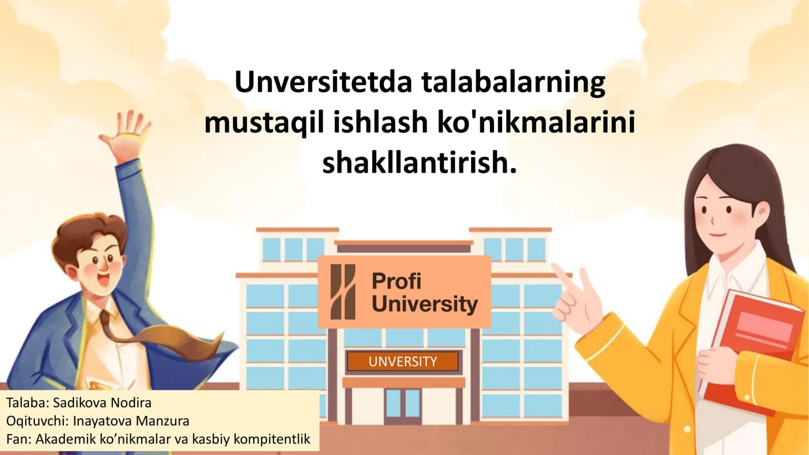 Mustaqil Ishlash Ko'nikmalari
