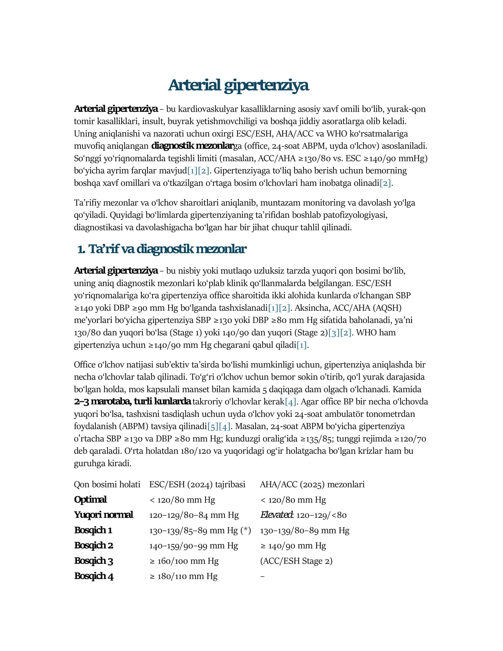 Arterial gipertenziya