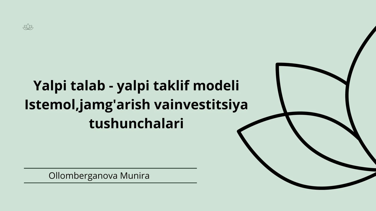 Yalpi talab - yalpi taklif modeli