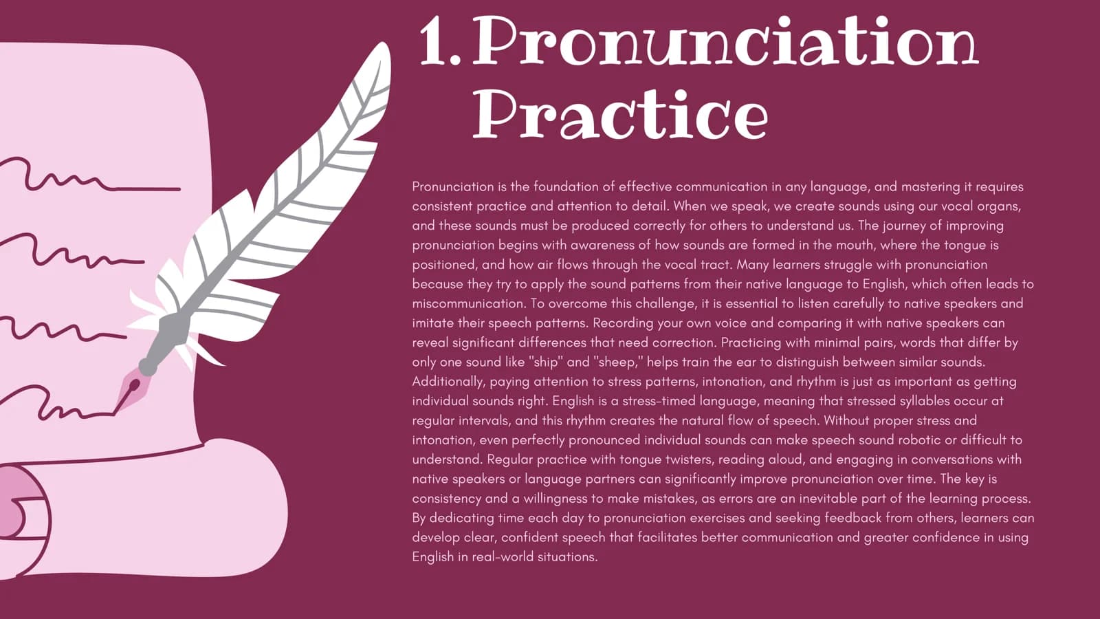 Pronunciation Practice for Effective Communication