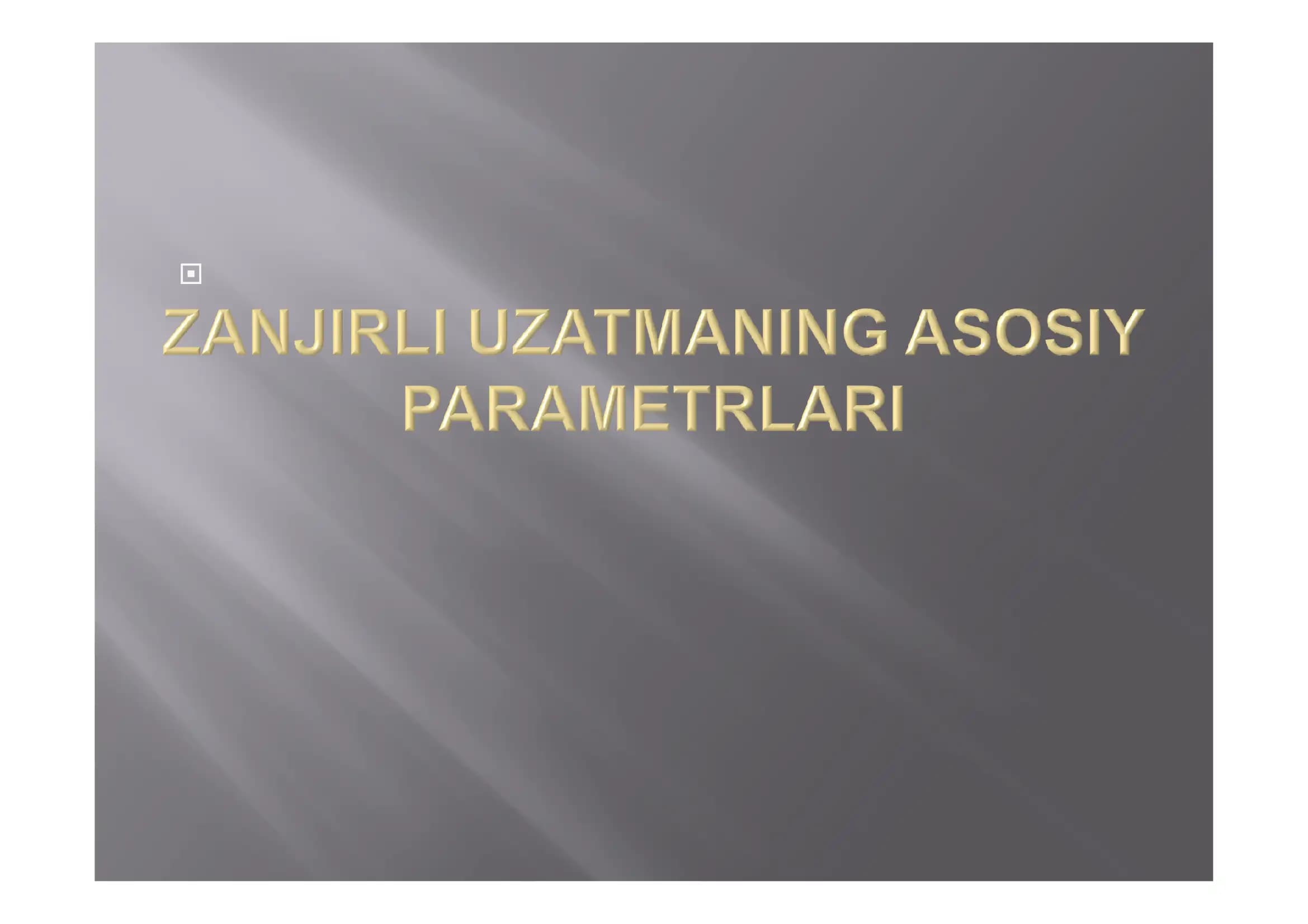 Zanjirni Zvenolar Soni