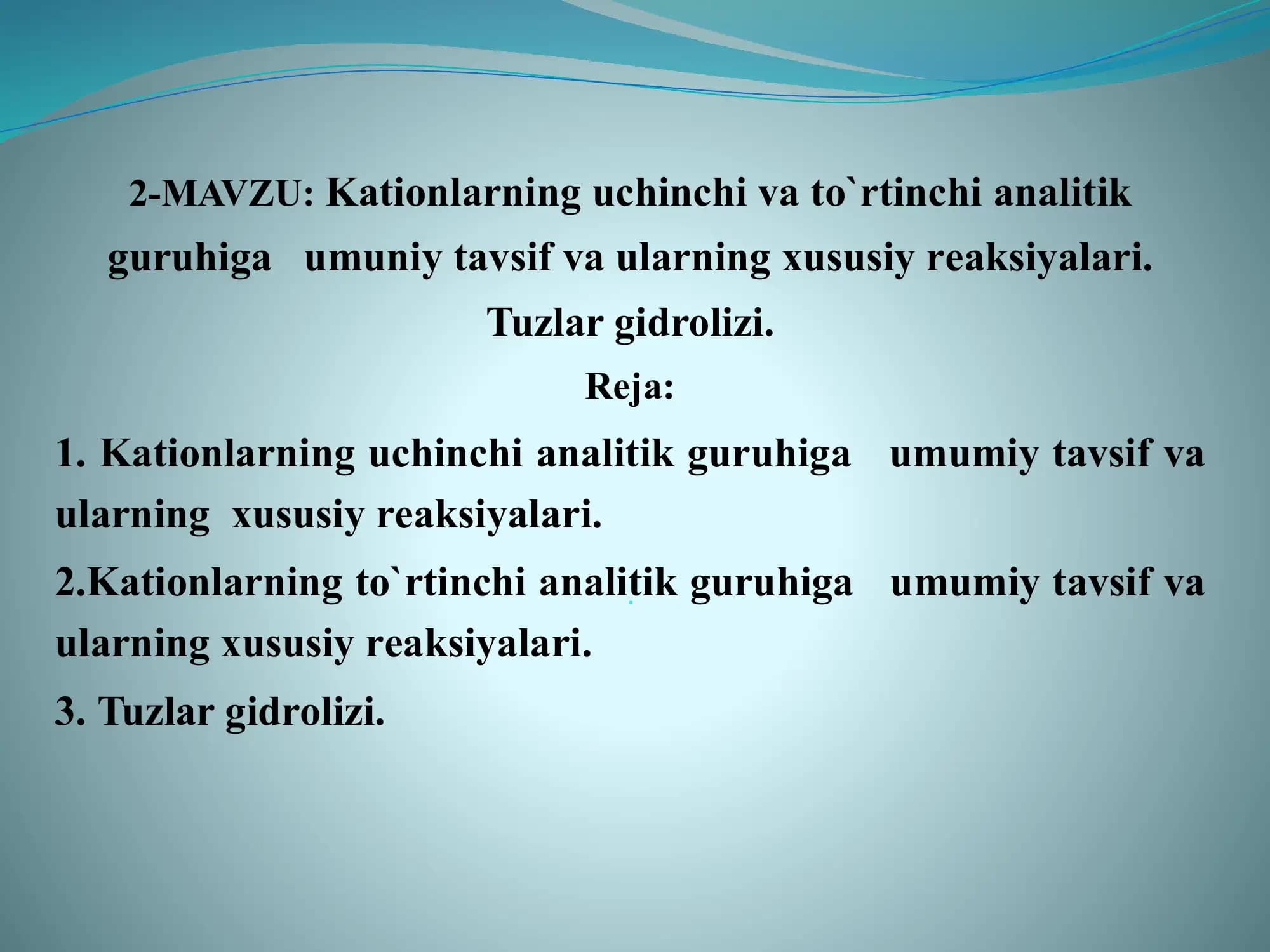 Tuzlar Gidrolizi