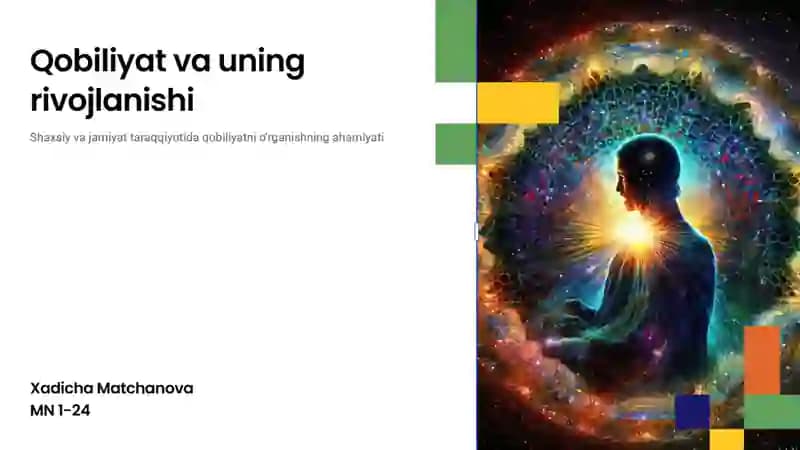 qobiliyat va uning rivojlanishi