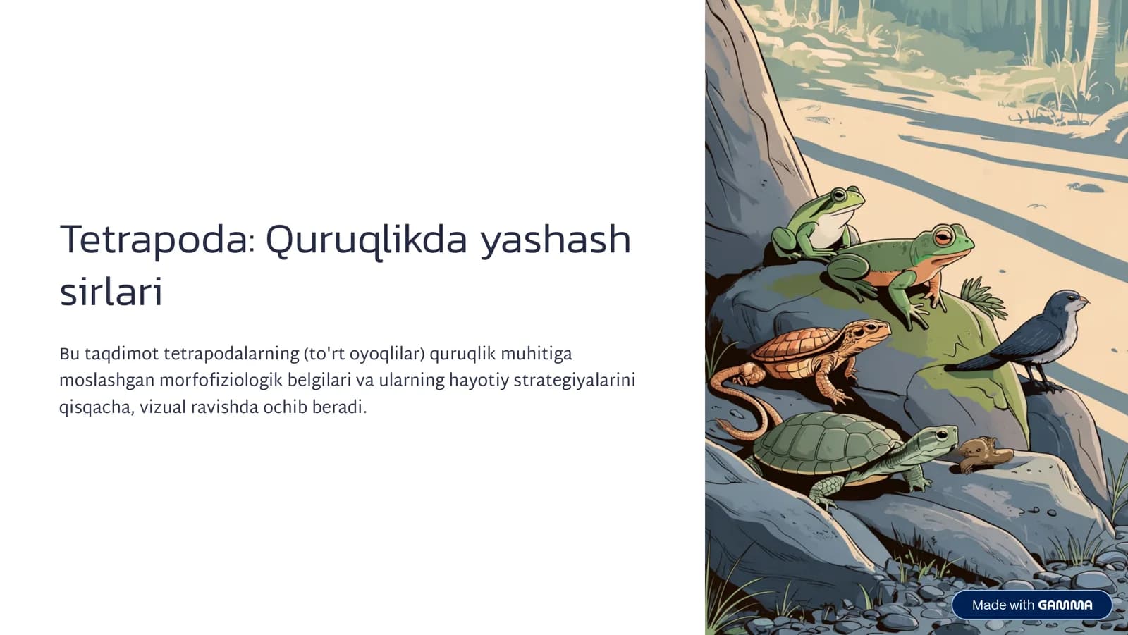 Tetrapoda: Quruqlikda yashash sirlari
