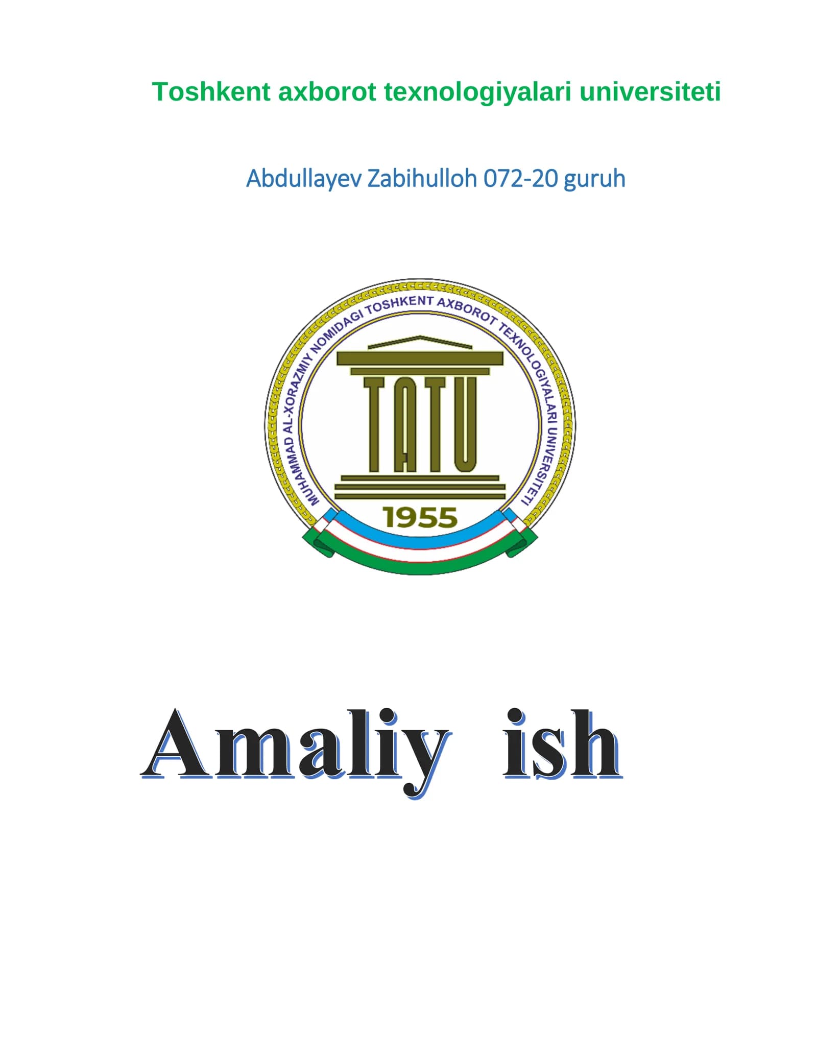 SHIFRLAR turi VA TAHLILI