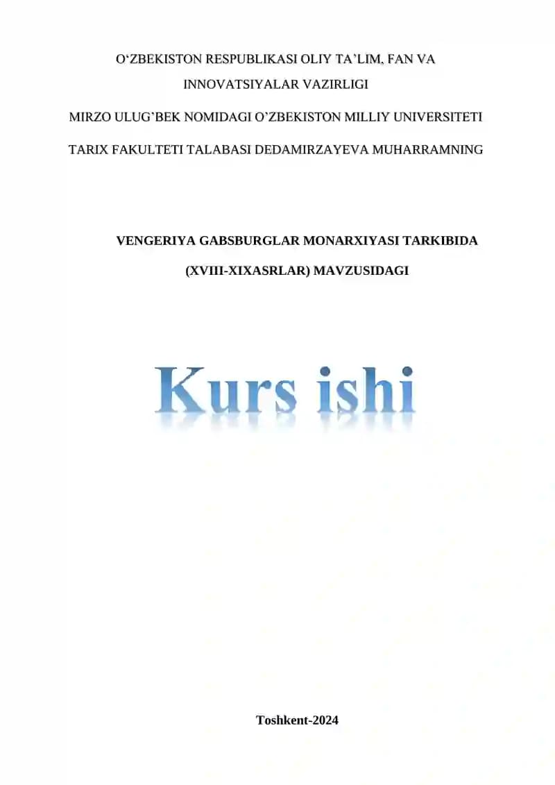 XVIII-XIX asrlarda Vengriyada Gabsburglar Monarxiyasi