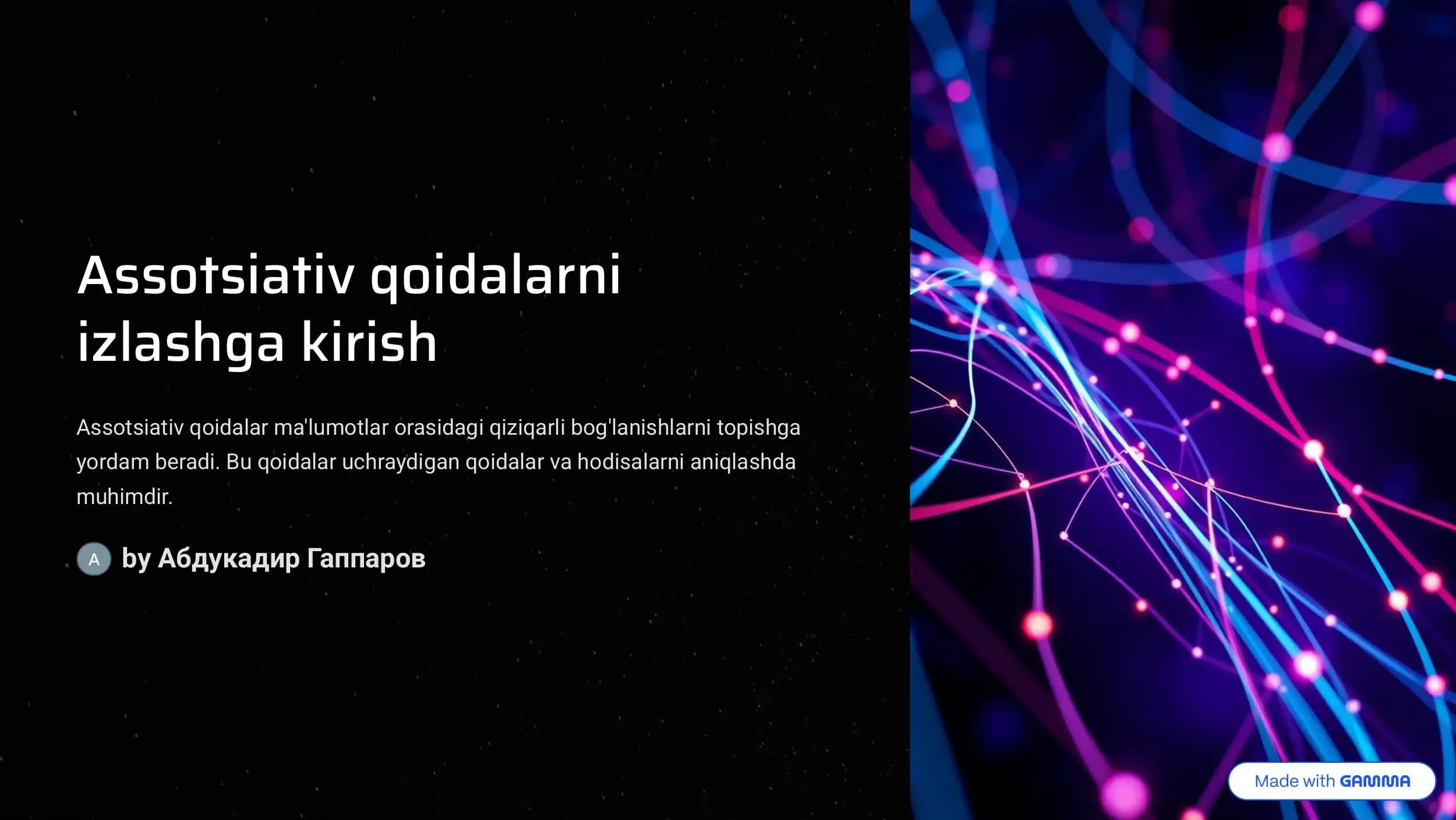 Assotsiativ qoidalarni