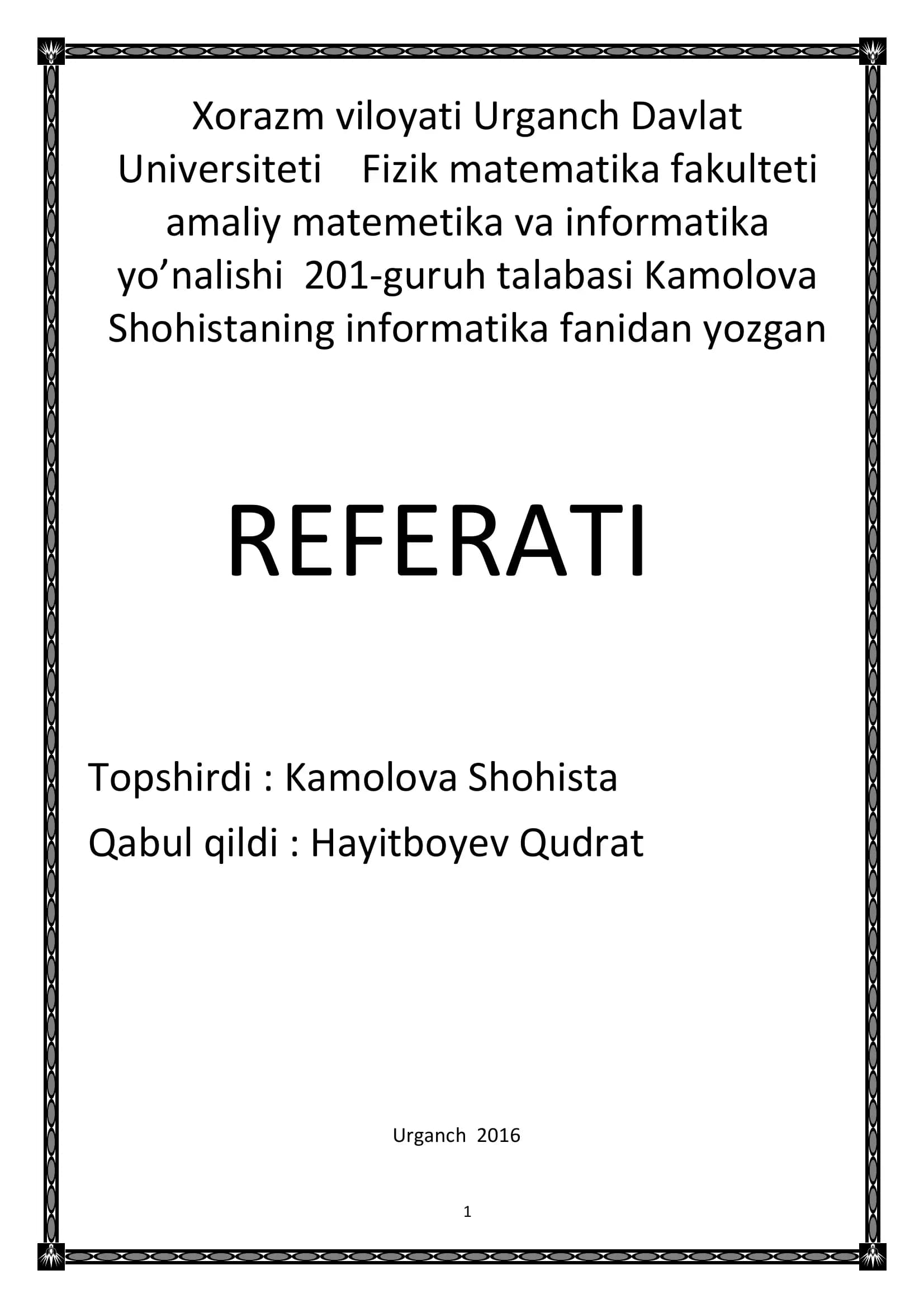 Microsoft Excel dasturini ishga tushirish va undan hisoblash