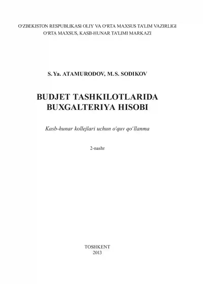 Buxgalteriya Hisobi