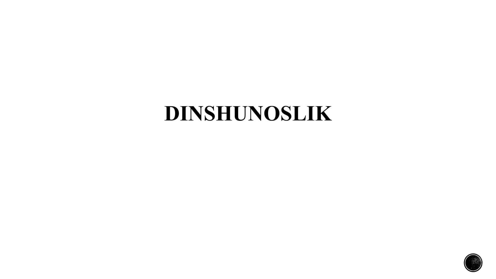 Mavzu: Islom dini tarixi va mohiyati