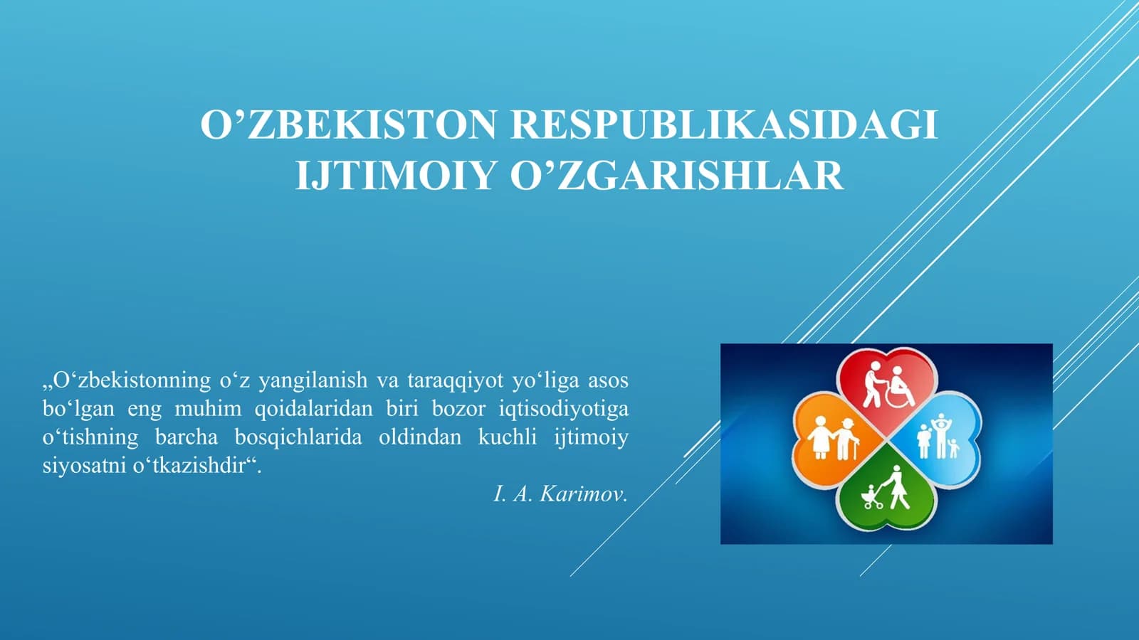 IJTIMOIY O’ZGARISHLAR