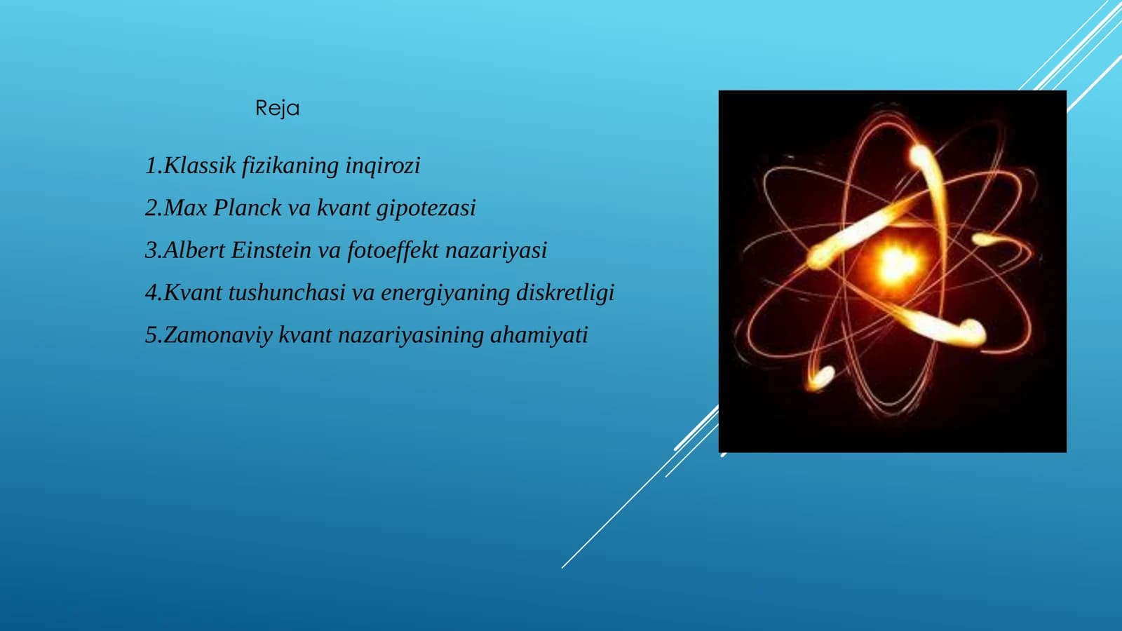 Kvant Fizika. slayd