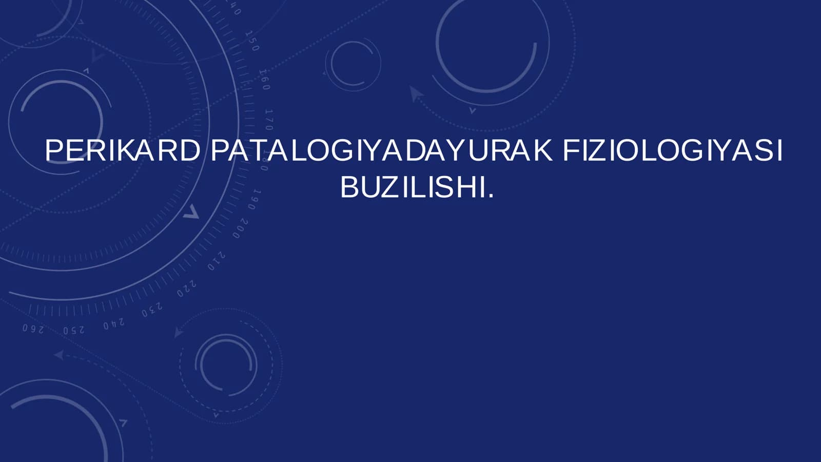 PERIKARD. PATALOGIYADA YURAK FIZIOLOGIYASI 
BUZILISHI.