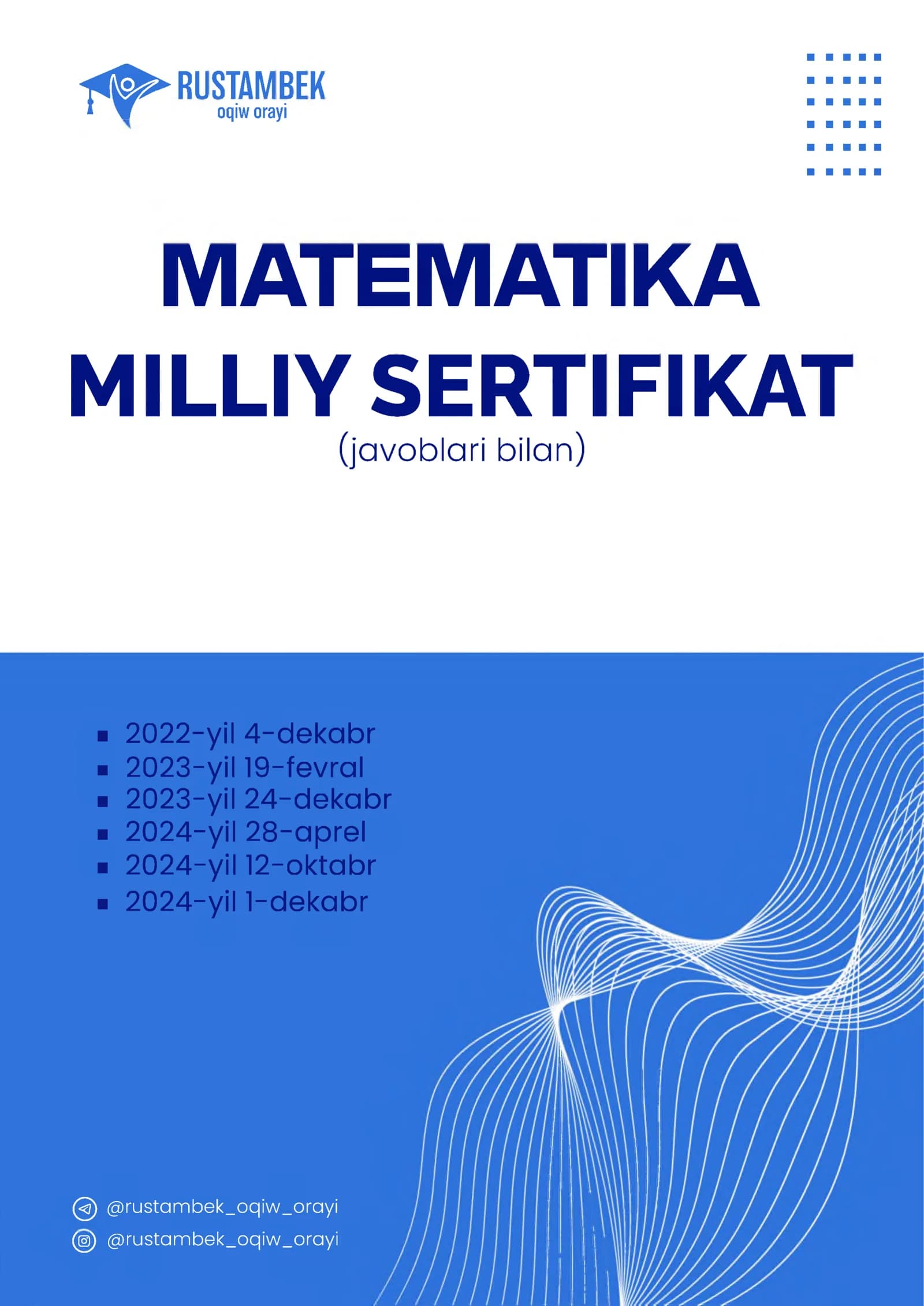 milliy sertifikat savollari 2025 to'plam
