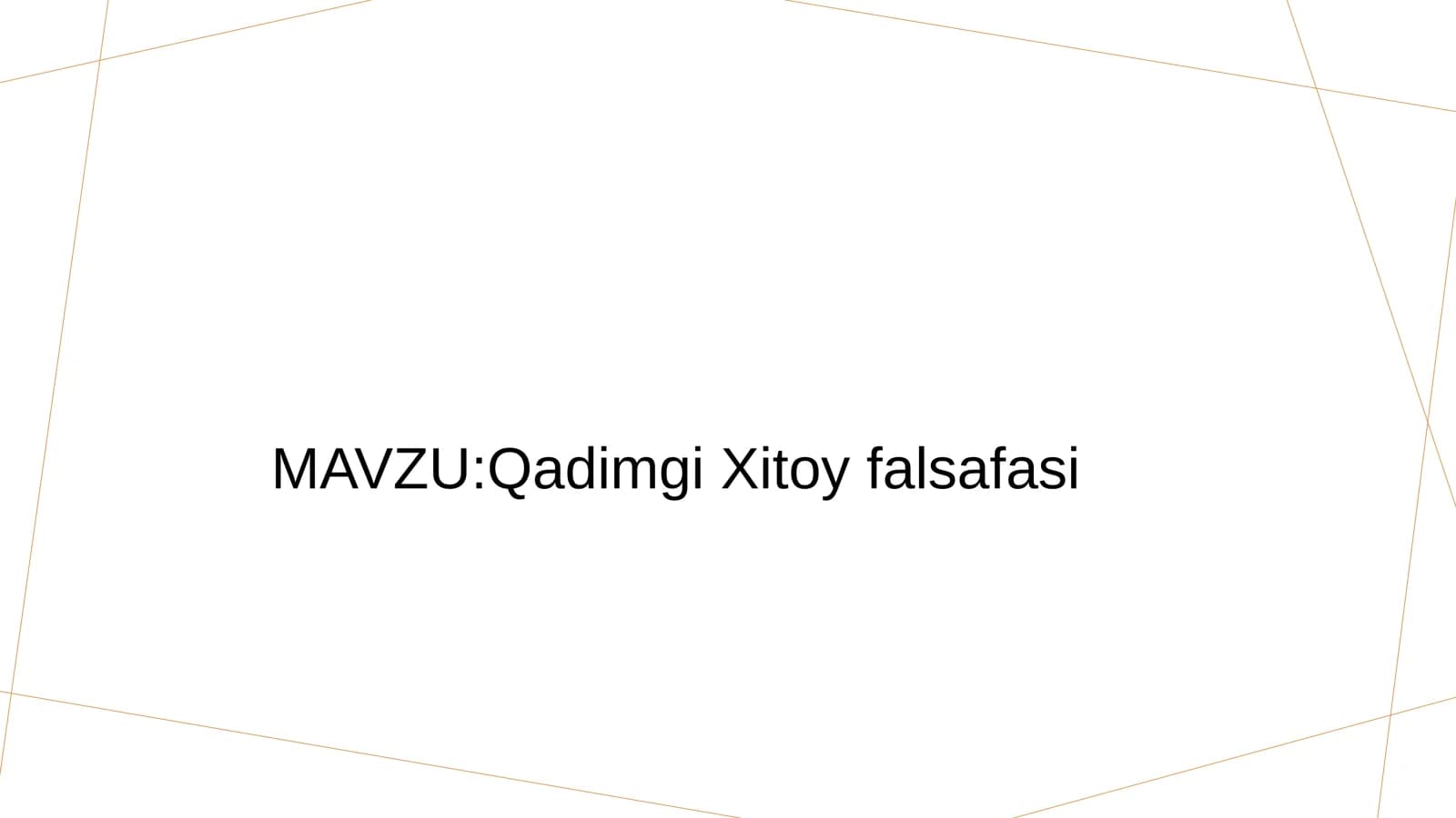 Qadimgi Xitoy falsafasi