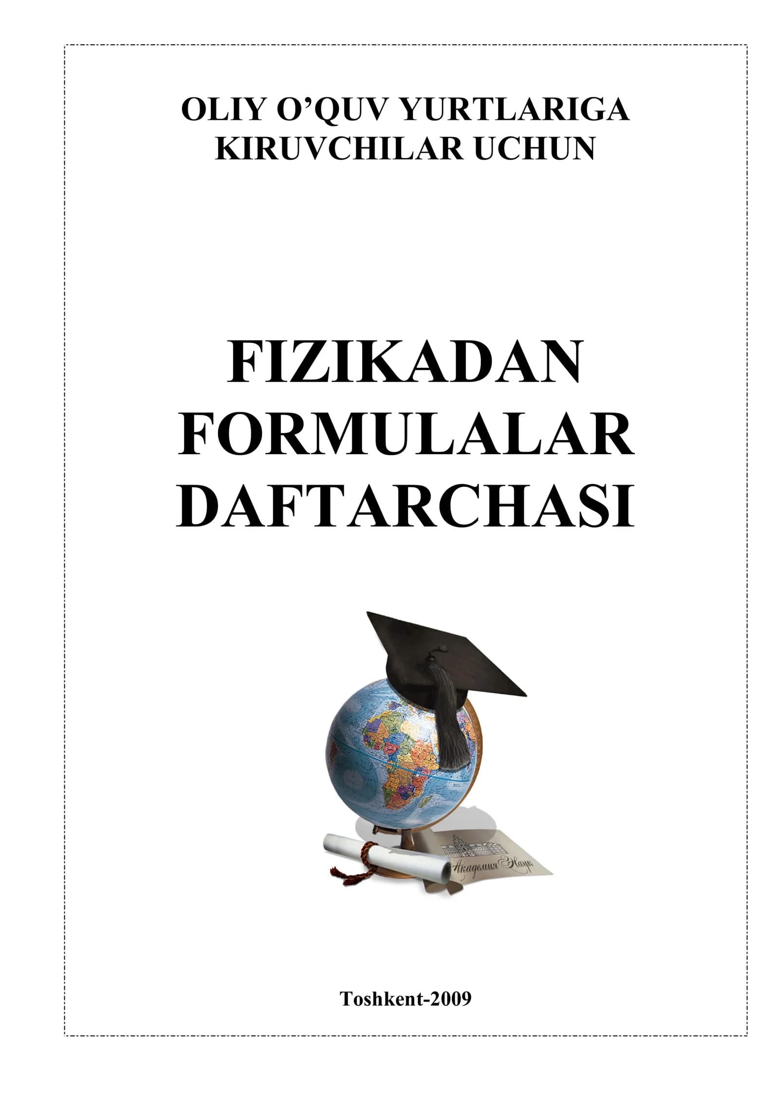 FIZIKADAN FORMULALAR kitobchasi