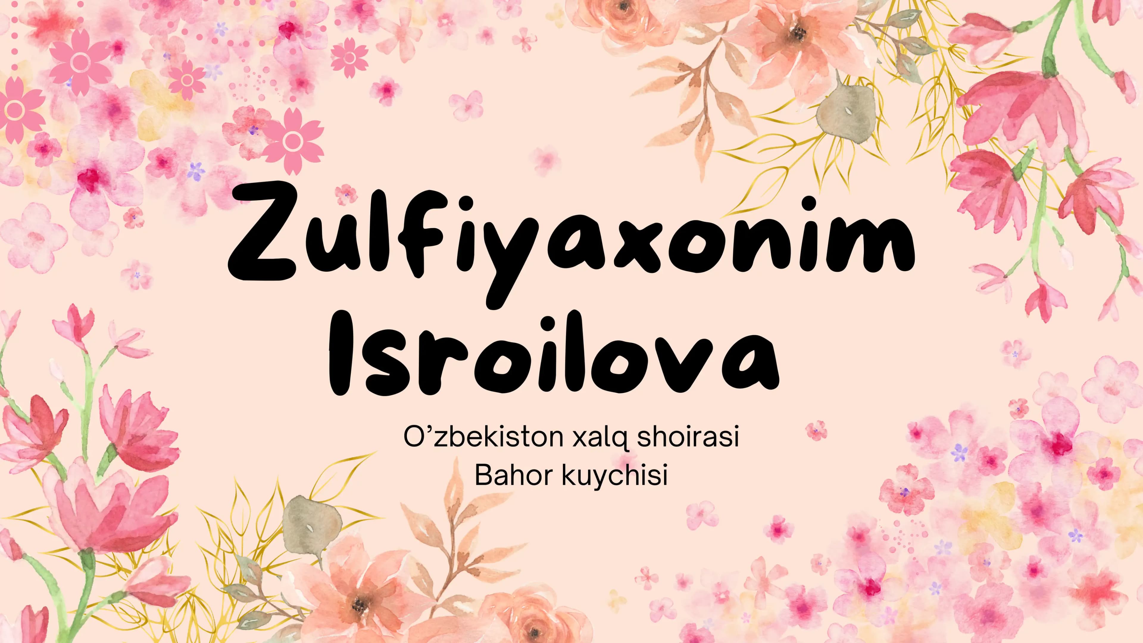 Zulfiya hayoti va ijodi
