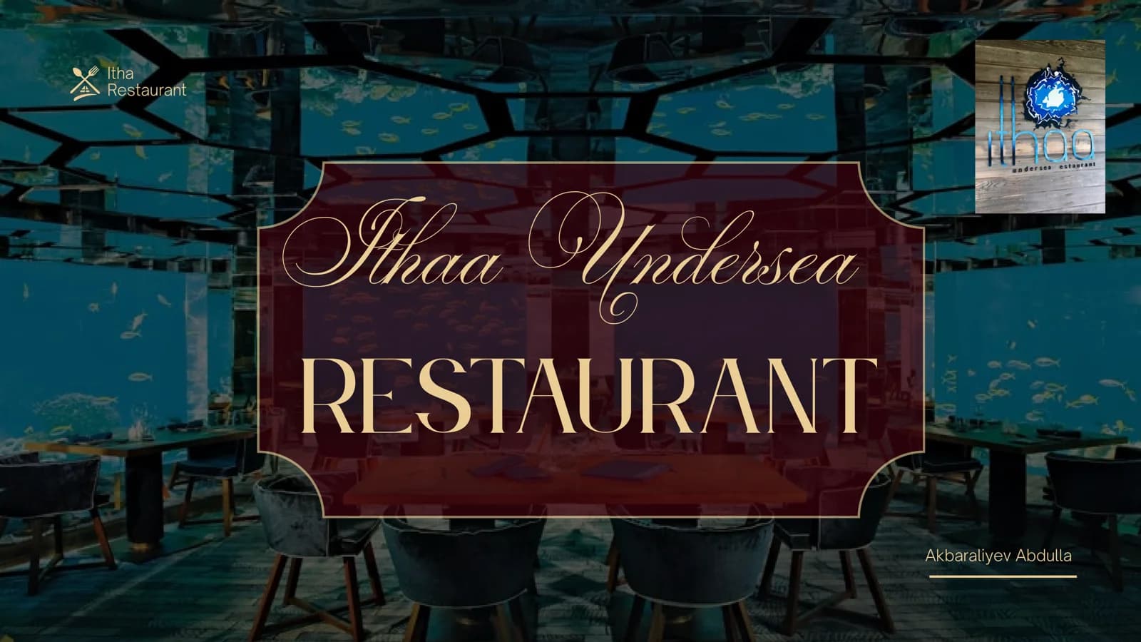 Restaurant Ithaa haqida pptx ingliz tilida