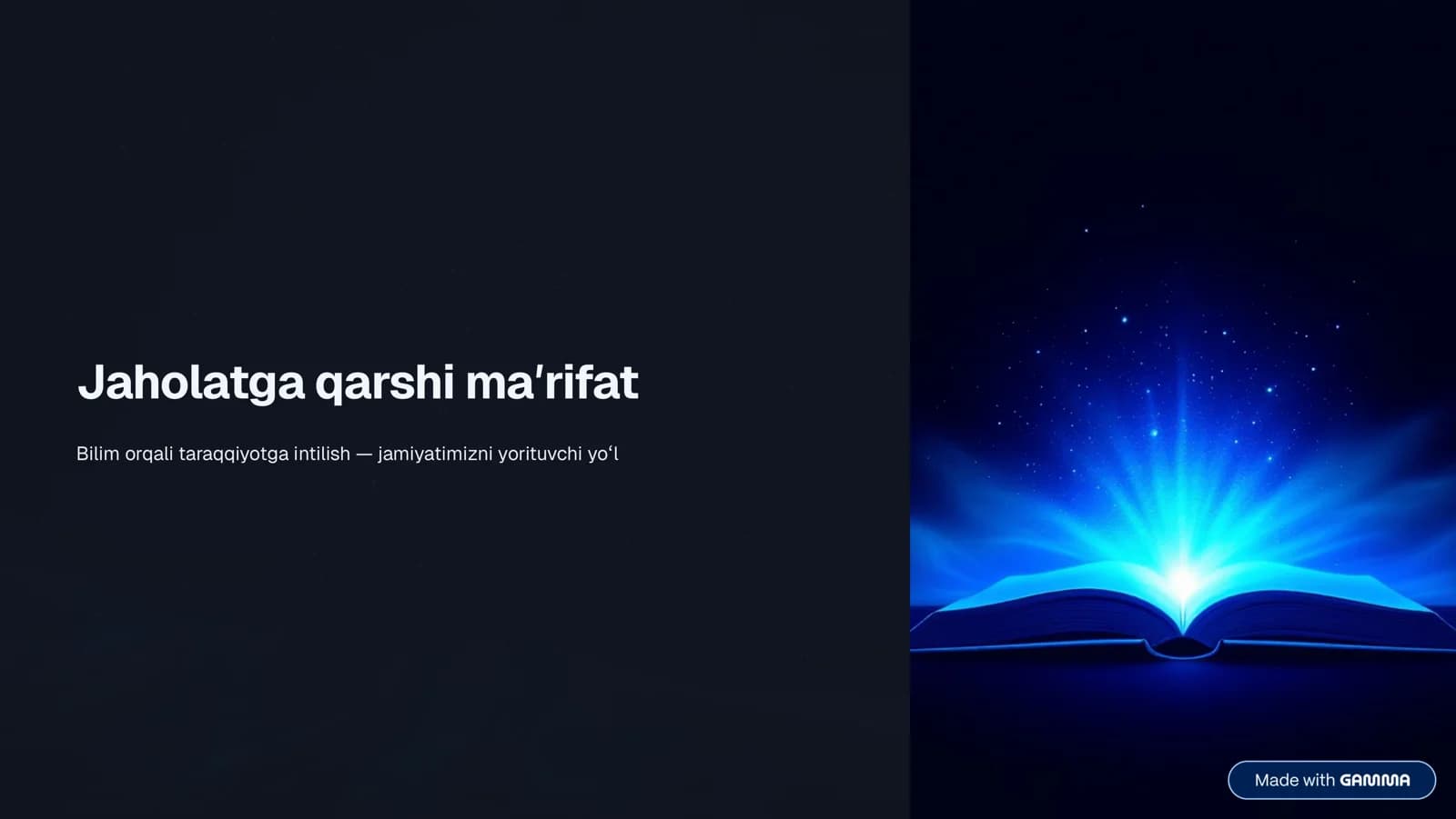 Jaholatga qarshi maʼrifat