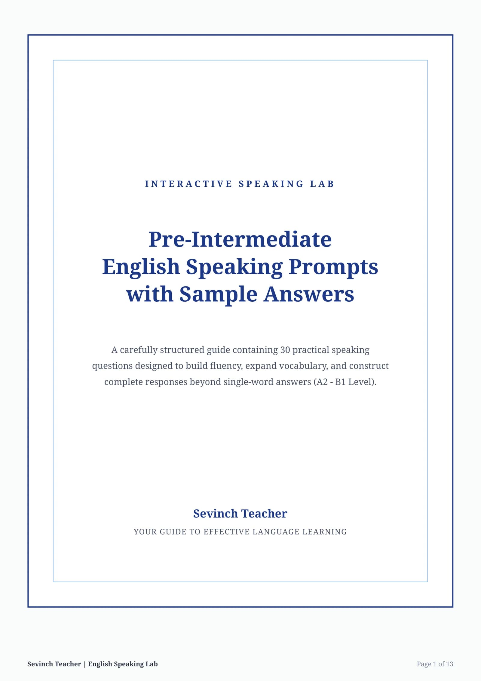 INTERACTIVE SPEAKING LAB