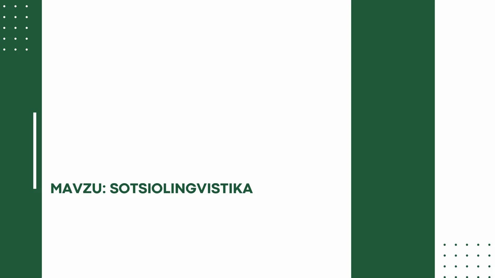 SOTSIOLINGVISTIKA