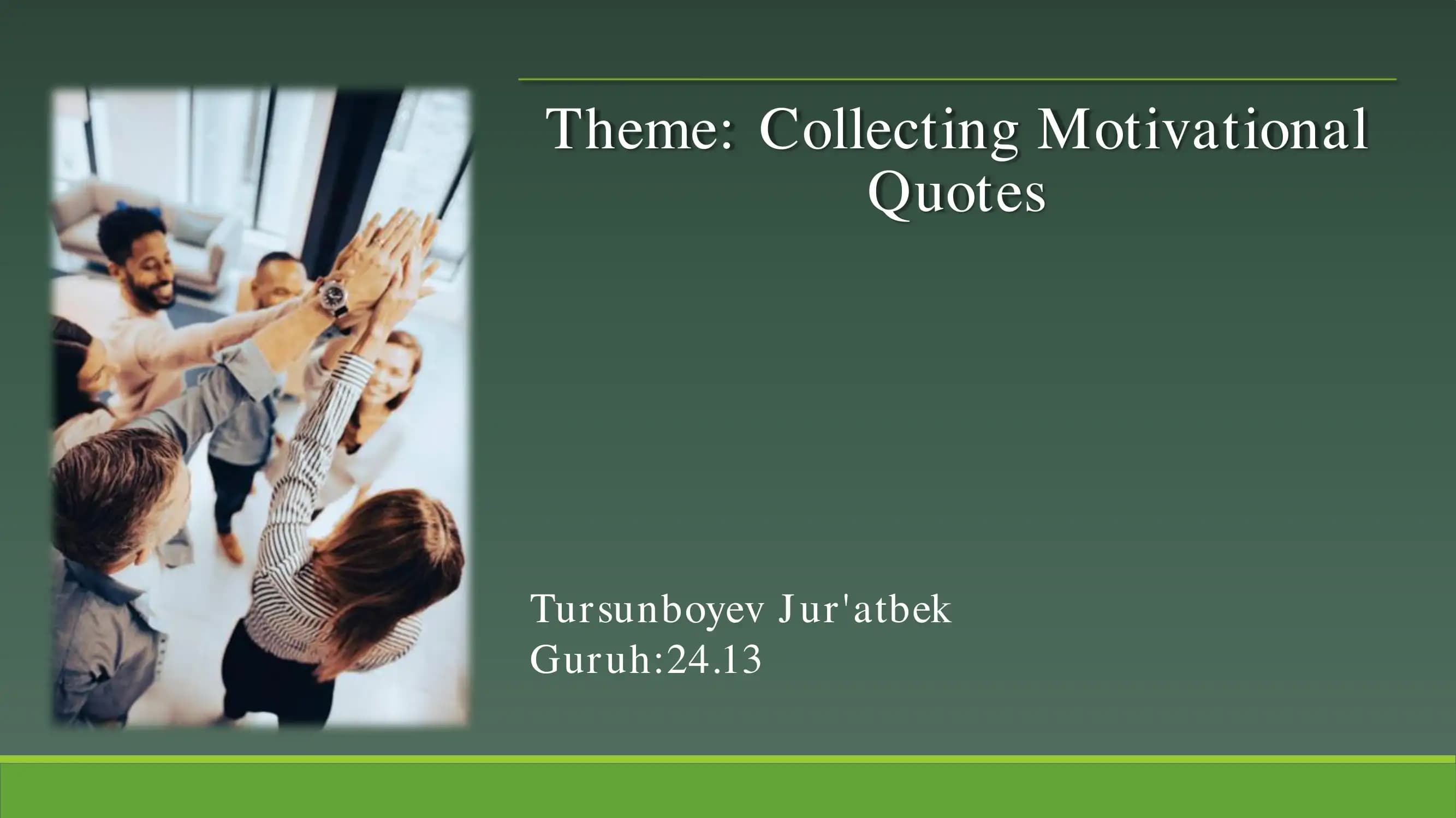 Collecting Motivational Quotes