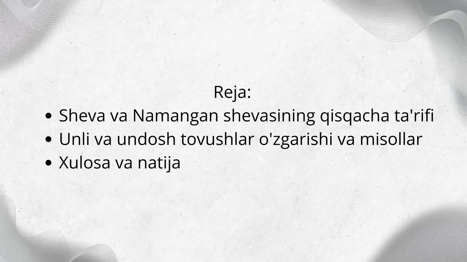 Namangan shahar shevasining fonetik qonuniyatlari