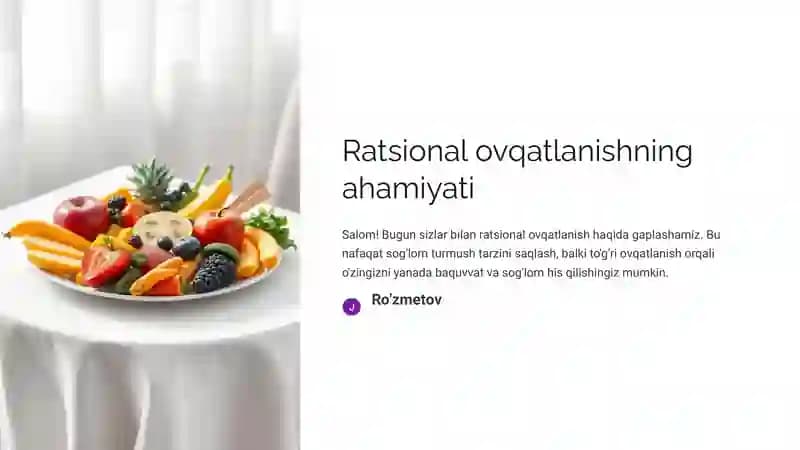 Ratsional ovqatlanish