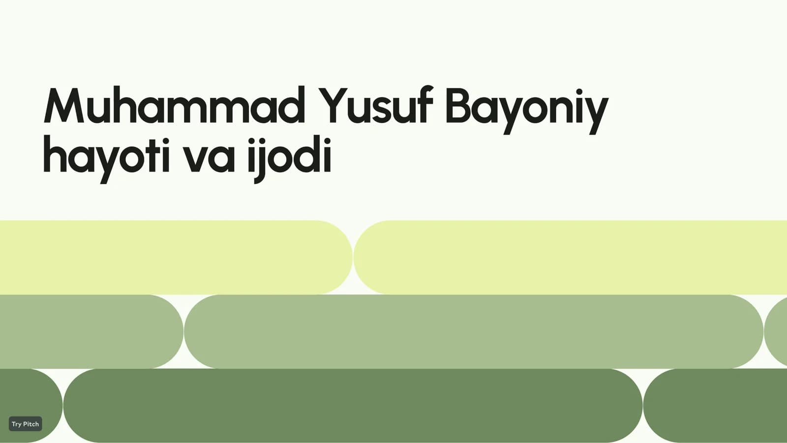 Muhammad Yusuf Bayoniy hayoti va ijodi