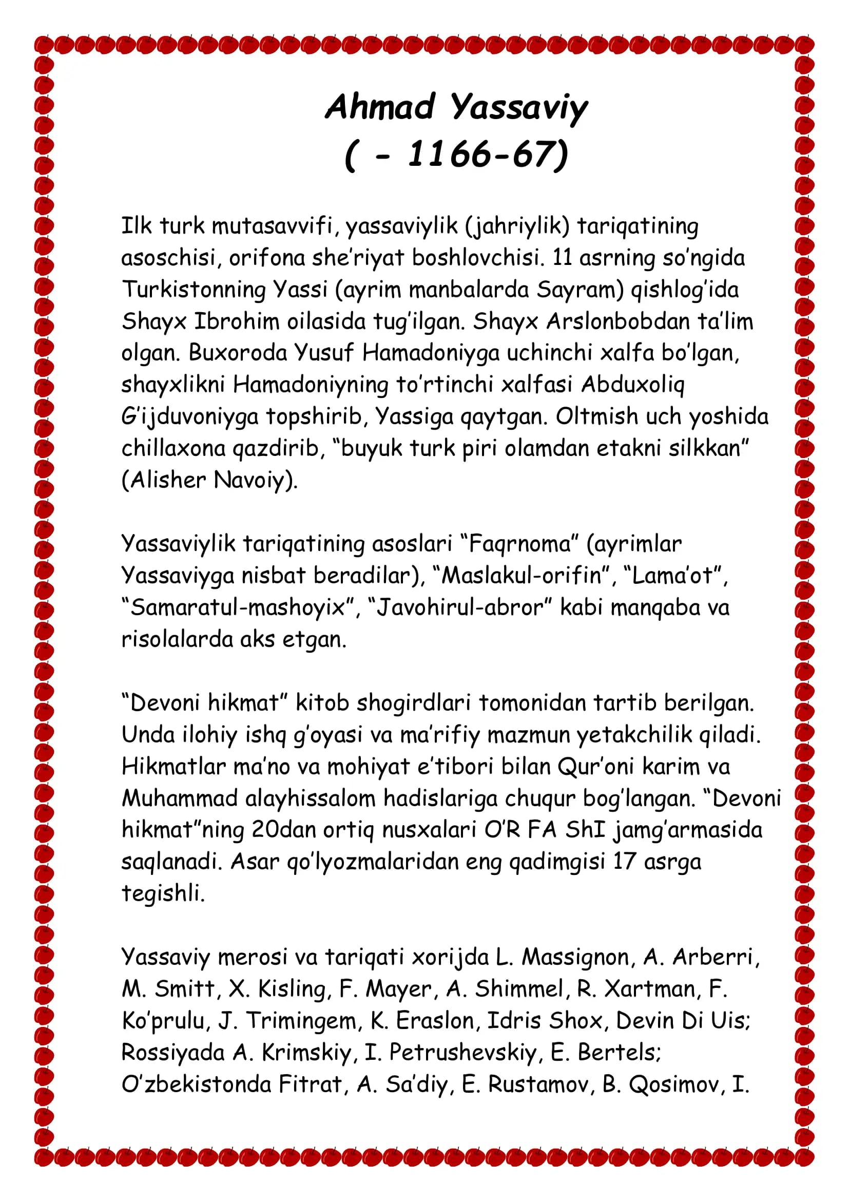 Ahmad Yassaviy