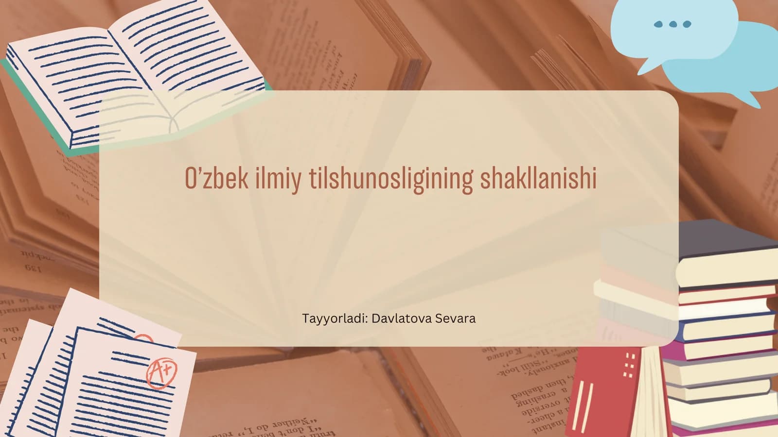 O'zbek ilmiy tilshunosligining shakllanishi