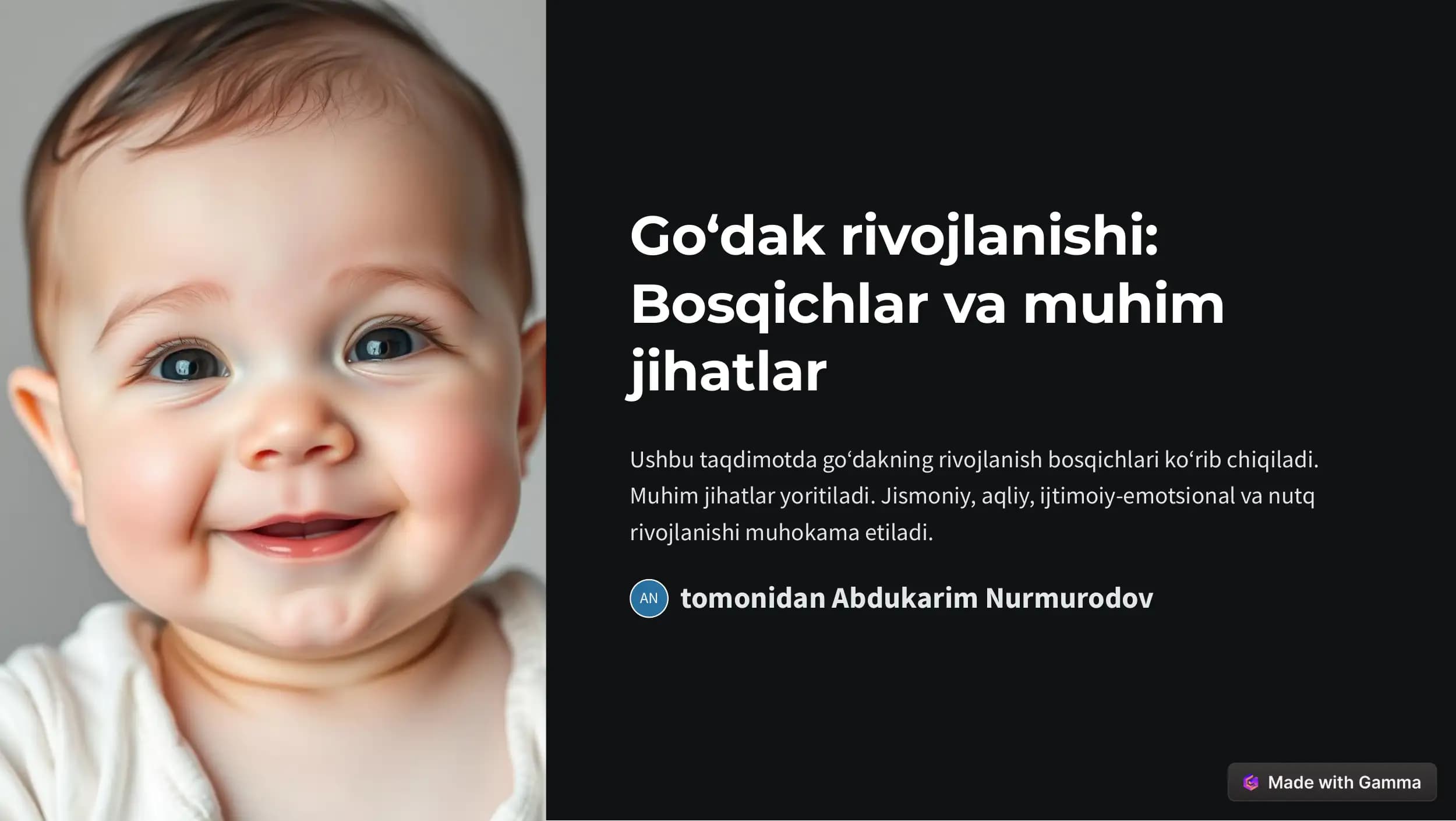Go‘dak rivojlanishi: Bosqichlar va muhim jihatlar
